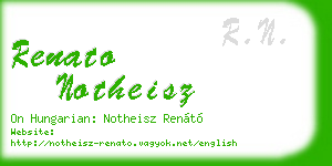 renato notheisz business card